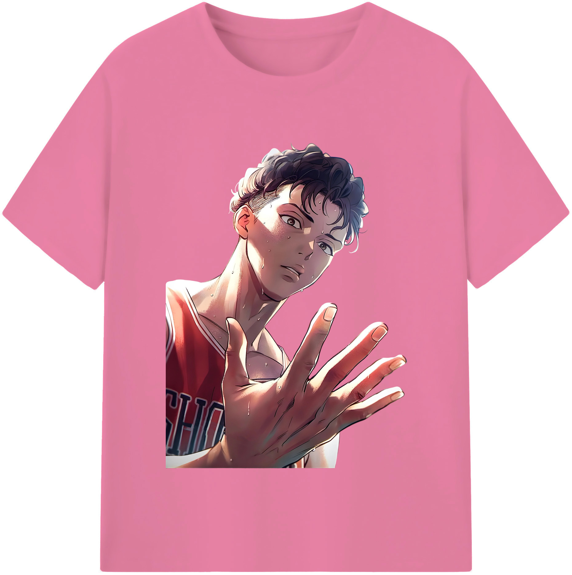 SLAM DUNK／スラムダンク 綿100％半袖Tシャツ（フロントプリント）